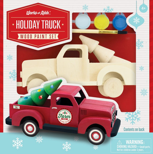Holiday Truck Holiday Wood Paint Set
