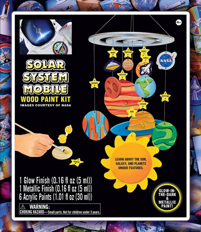 NASA Solar System Mobile Wood Paint Kit