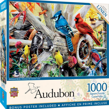 Audubon Backyard Birds 1000 Piece Puzzle