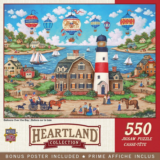 Heartland - Balloons Over the Bay 550 Piece Puzzle