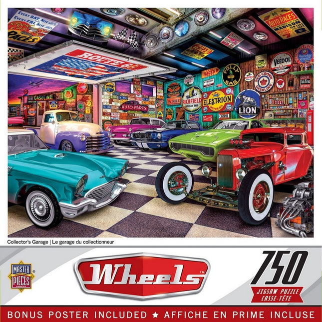 Wheels - Collector's Garage 750 Piece Puzzle