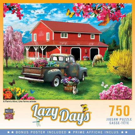 Lazy Days - A Farm's Alive 750 Piece Puzzle