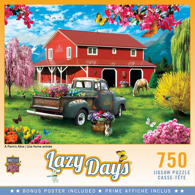 Lazy Days - A Farm's Alive 750 Piece Puzzle