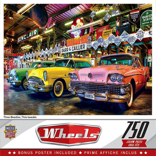 Wheels - Three Beauties 750 Piece Puzzle