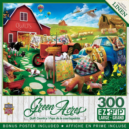 Green Acres - Quilt Country 300 Piece EZ Grip Puzzle