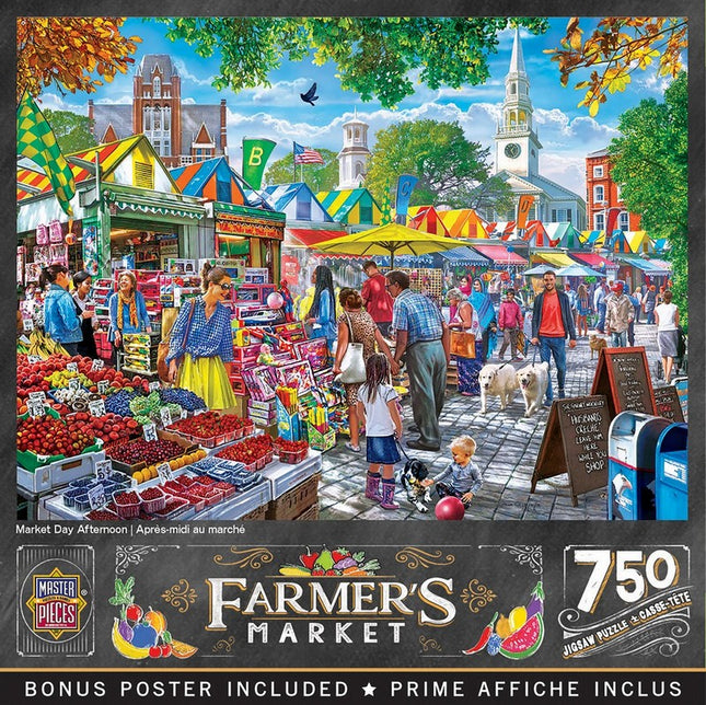 Farmer's Market - Market Day Afternoon 750 Piece Puzzle