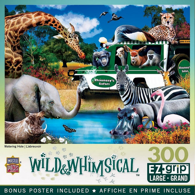 Wild & Whimsical - Watering Hole 300 Piece EZ Grip Puzzle