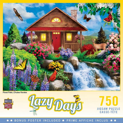 Lazy Days - Floral Falls 750 Piece Puzzle