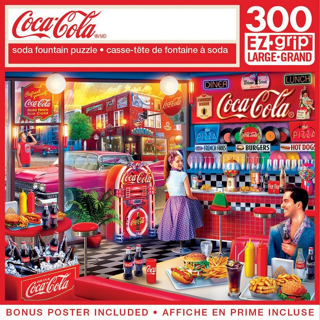 Coca-Cola - Soda Fountain 300 Piece EZ Grip Puzzle