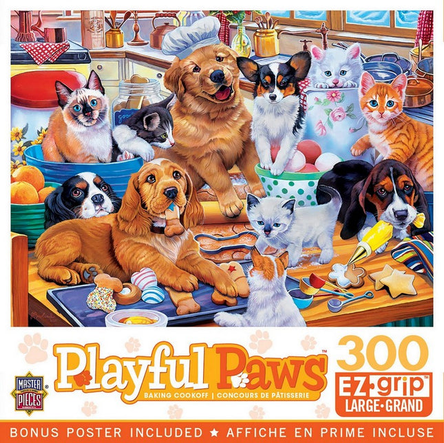 Playful Paws - Baking Cookoff 300 Piece EZ Grip Puzzle