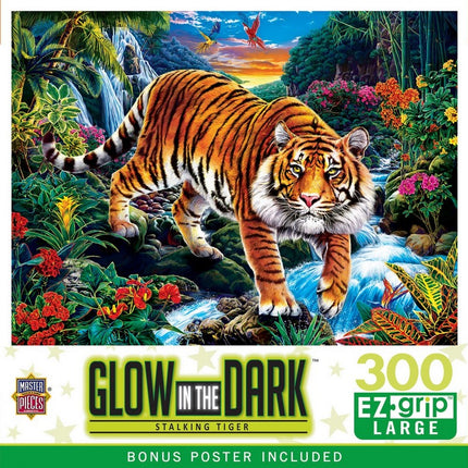 Glow in the Dark - Stalking Tiger 300 Piece EZ Grip Puzzle