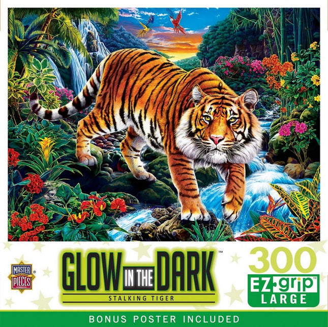 Glow in the Dark - Stalking Tiger 300 Piece EZ Grip Puzzle