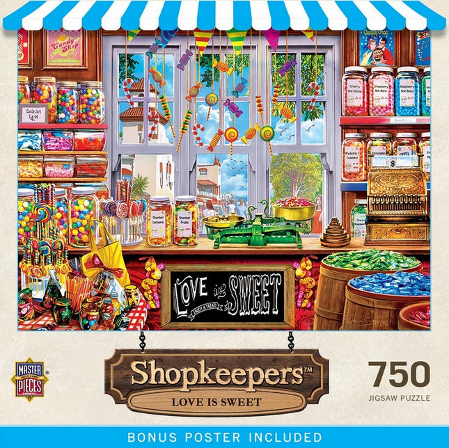 Shopkeepers - Love is Sweet 750 Piece Puzzle
