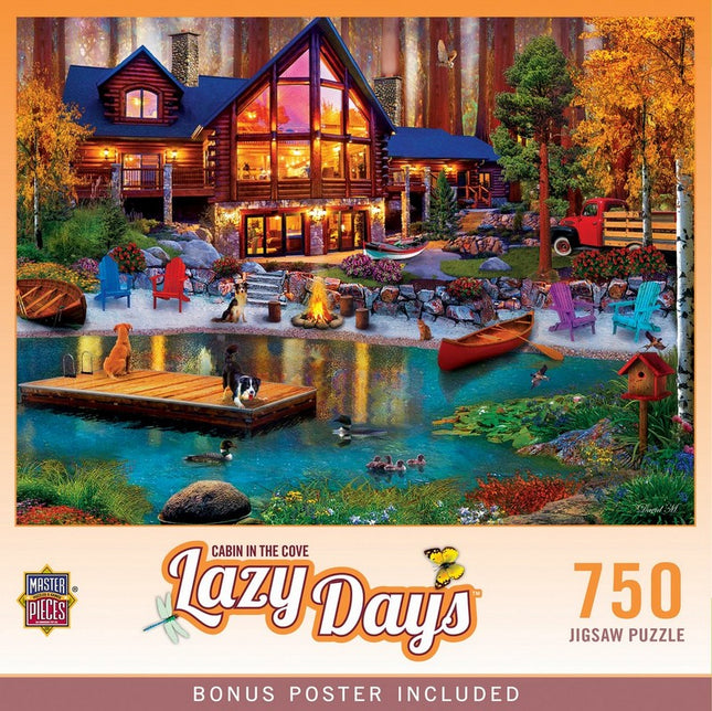 Lazy Days - Cabin in the Cove 750 Piece Puzzle