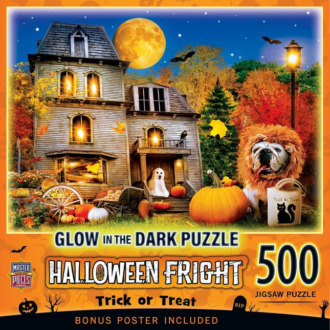 Glow in the Dark Halloween - Trick or Treat 500 Piece Puzzle