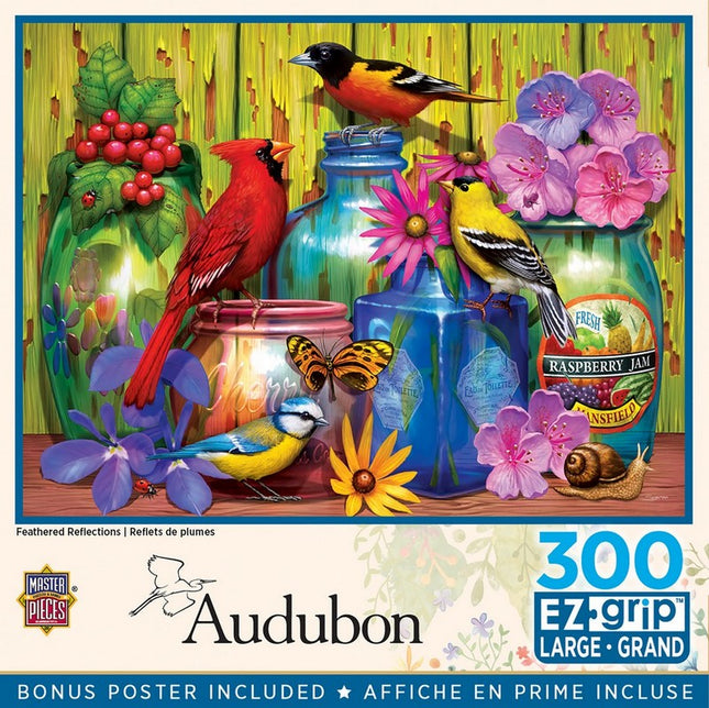 Audubon - Feathered Reflections 300 Piece EZ Grip Puzzle