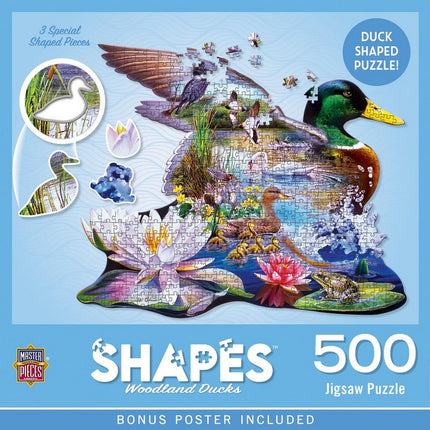 Contours - Woodland Ducks 500 Piece Puzzle