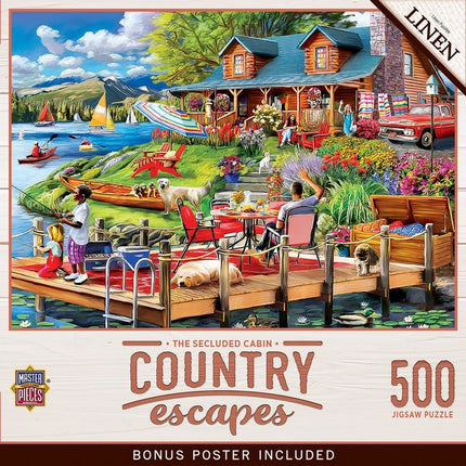 Country Escapes - The Secluded Cabin 500 Piece Puzzle