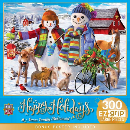 Holiday - Snow Family McDonald 300 Piece EZ Grip Puzzle