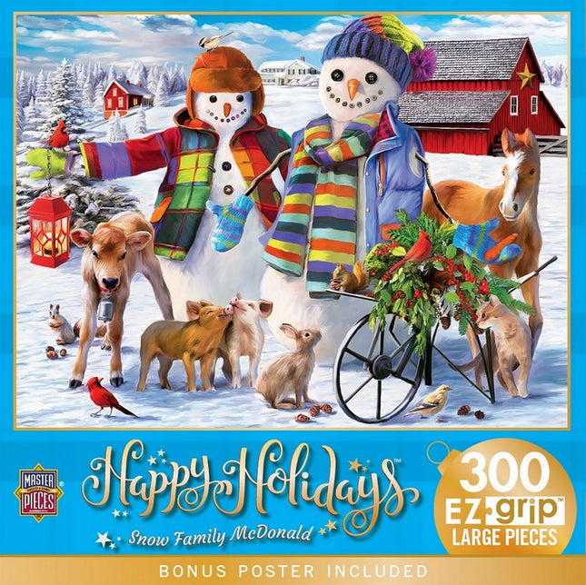 Holiday - Snow Family McDonald 300 Piece EZ Grip Puzzle