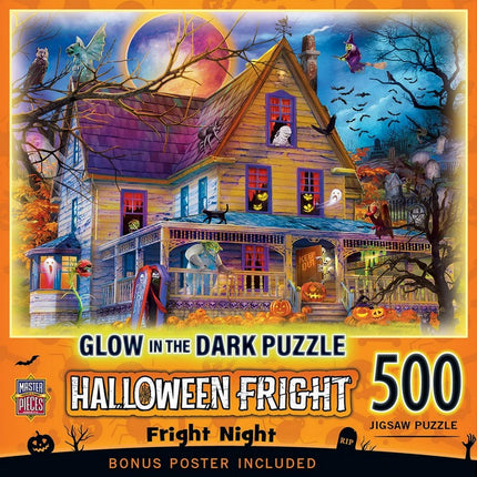 Glow in the Dark Halloween - Fright Night 500 Piece Puzzle