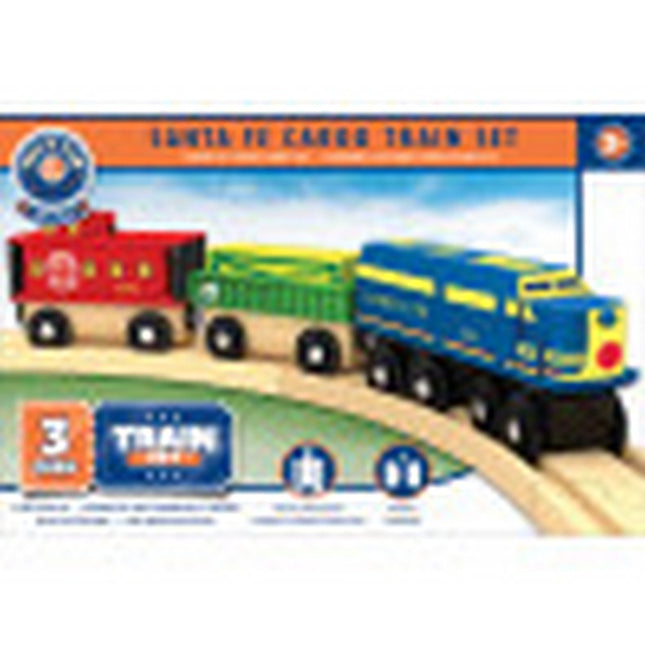 Lionel Santa Fe Cargo 3pc Wood Toy Train Set