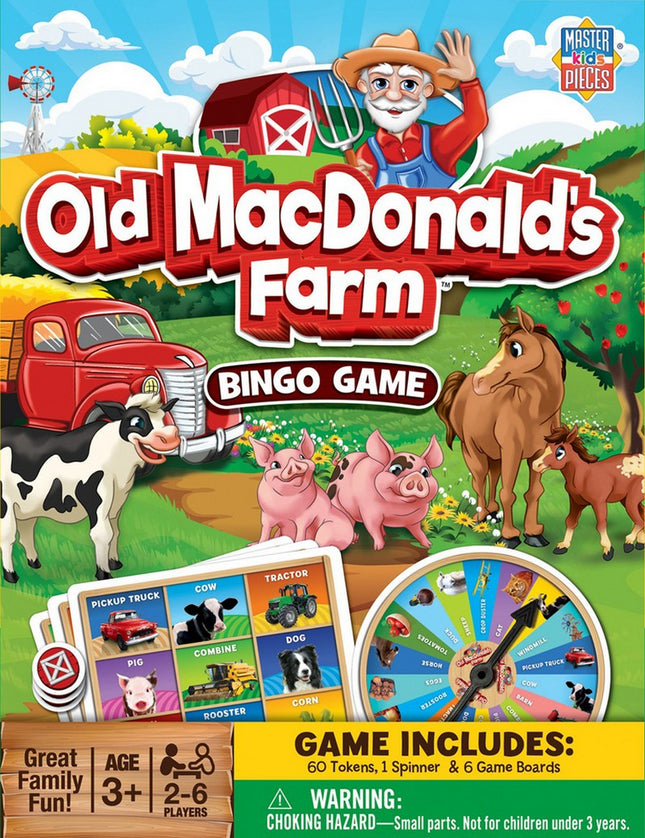 Old MacDonald's Farm Bingo Game