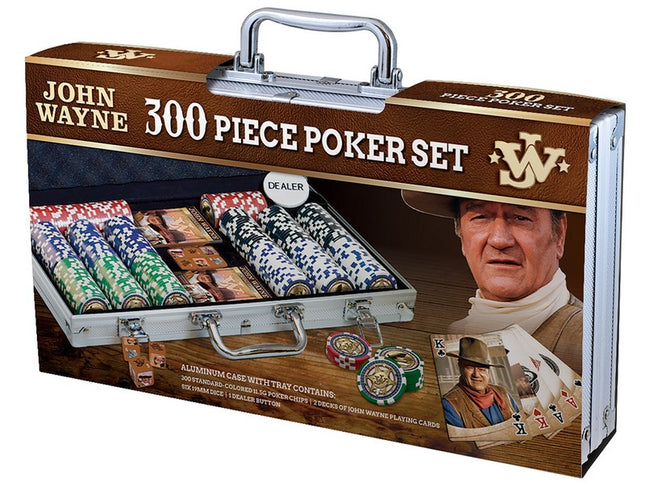 John Wayne 300pc Poker Set