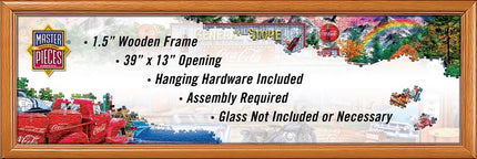 Wood Panoramic Puzzle Frame - 13"x39"