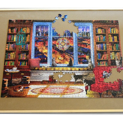 Wood Puzzle Table - 35" x 27"