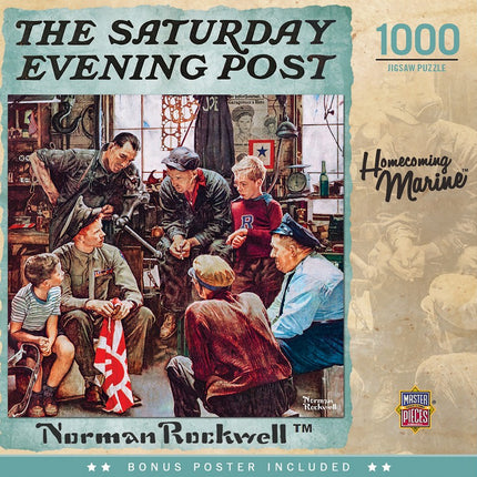 Saturday Evening Post Homecoming Marine 1000 Piece Puzzle