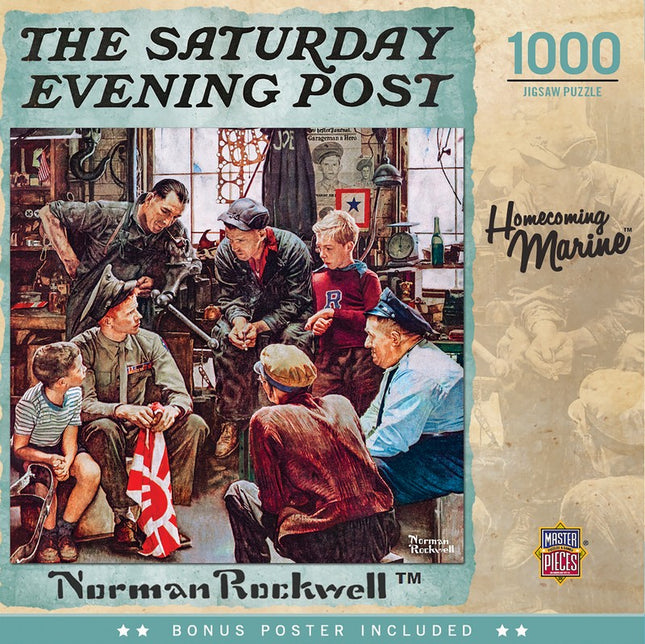 Saturday Evening Post Homecoming Marine 1000 Piece Puzzle