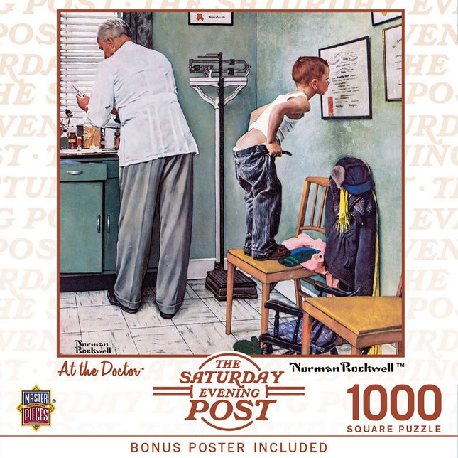 Saturday Evening Post At the Doctor 1000 Piece Puzzle