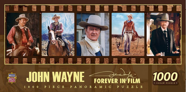 John Wayne Forever in Film 1000 Piece Panoramic Puzzle