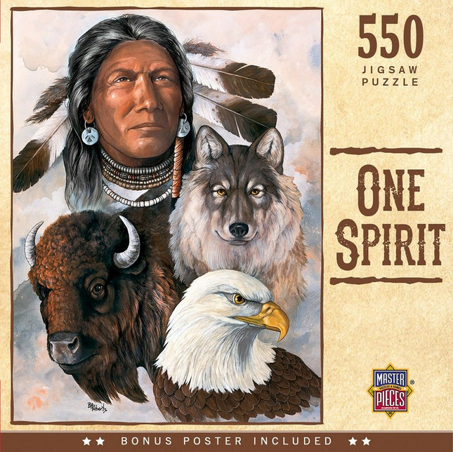 Tribal Spirit - One Spirit 550 Piece Puzzle