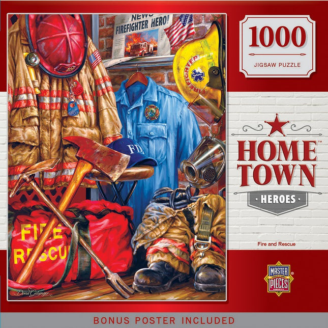 Hometown Heroes Fire and Rescue 1000 Piece Puzzle