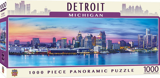 American Vista Panoramic Detroit 1000 Piece Puzzle