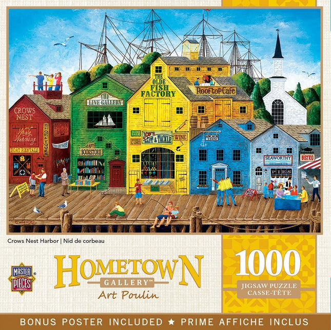 Hometown Gallery Crows Nest Harbor 1000 Piece Puzzle