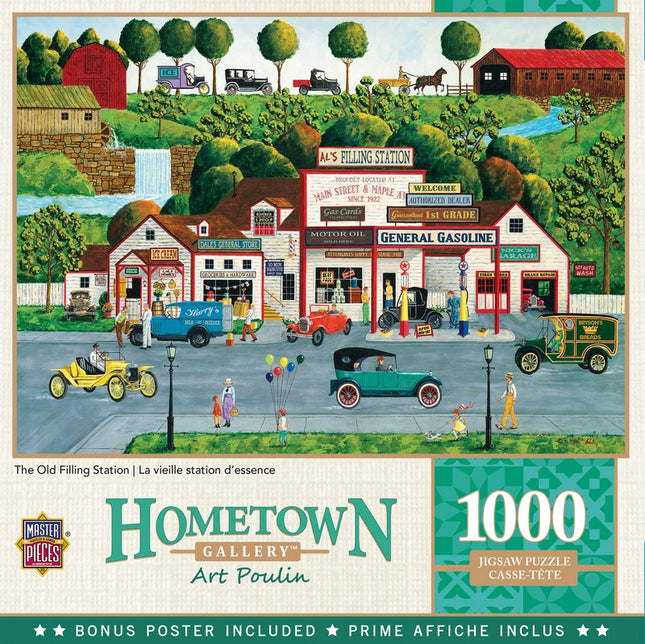 Hometown Gallery The Old Filling Station 1000 Piece Puzzle
