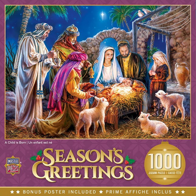 Holiday A Child is Born 1000 Piece Puzzle