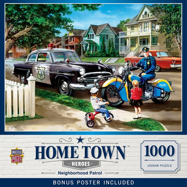 Hometown Heroes Neighborhood Patrol 1000 Piece Puzzle