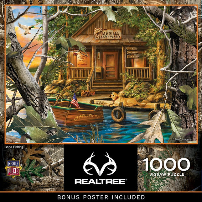 Realtree Gone Fishing 1000 Piece Puzzle