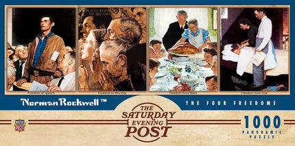 Norman Rockwell The Four Freedoms 1000 Piece Panoramic Puzzle