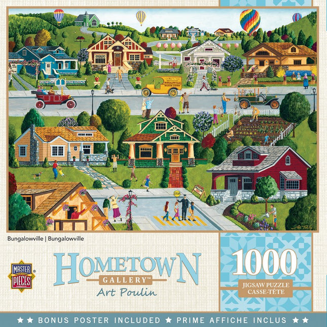 Hometown Gallery Bungalowville 1000 Piece Puzzle