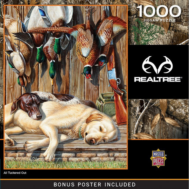 Realtree All Tuckered Out 1000 Piece Puzzle