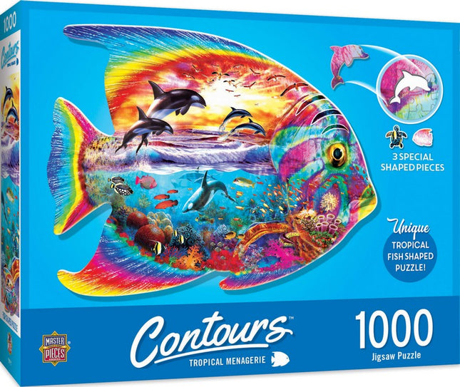 Contours Tropical Menagerie 1000 Piece Puzzle
