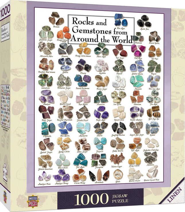Field Guide Rocks & Gemstones from Around the World 1000 Piece Puzzle