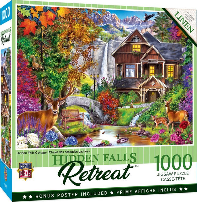 Retreats Hidden Falls Cottage 1000 Piece Puzzle