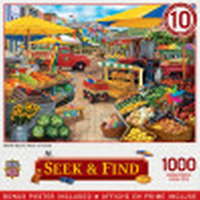Seek & Find Market Square 1000 Piece Puzzle