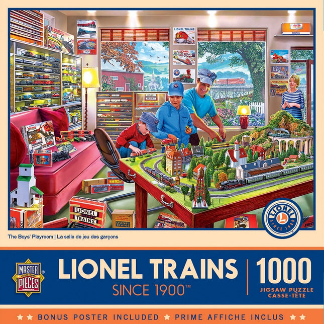 Lionel The Boy's Playroom 1000 Piece Puzzle